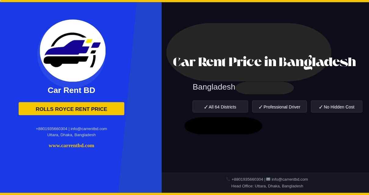 Car Rent Price in Bangladesh