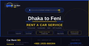 dhaka to feni rent a car service