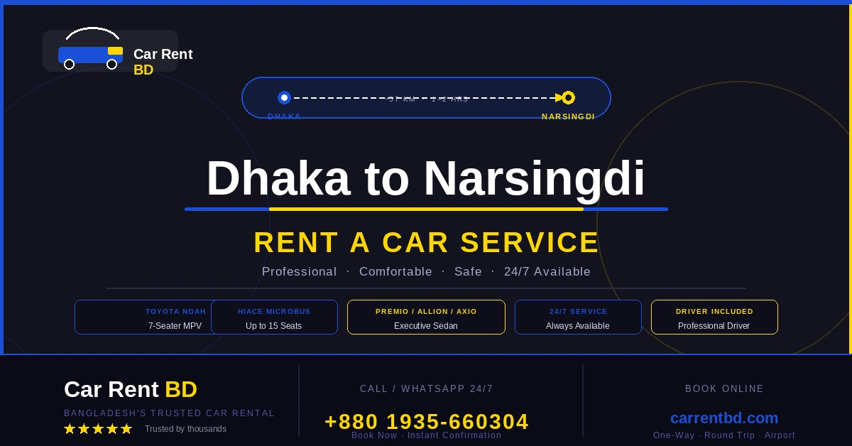 dhaka to narsingdi rent a car service 1